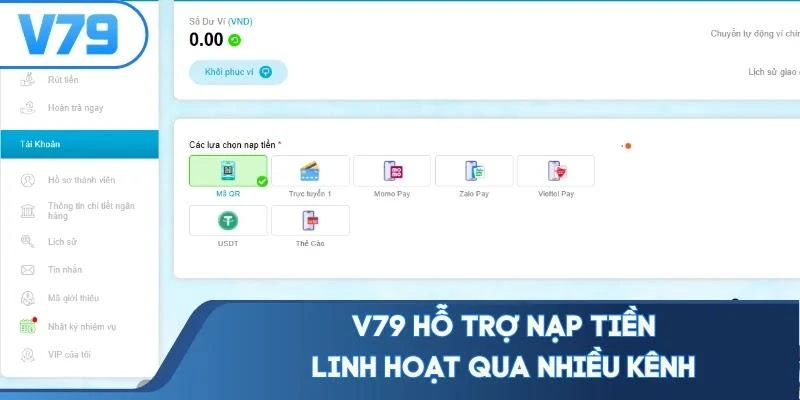 v79-ho-tro-nap-tien-linh-hoat-qua-nhieu-kenh V79 hỗ trợ nạp tiền linh hoạt qua nhiều kênh
